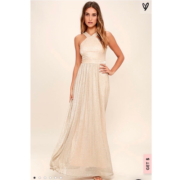 Lulus Champagne Dress 2025